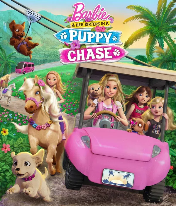 Poster phim Chị em Barbie đuổi theo các chú cún trên Motchill