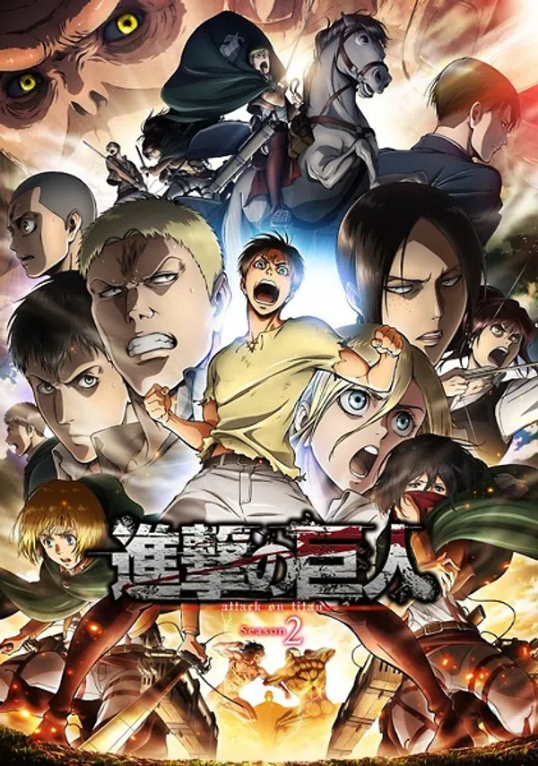 Poster phim Shingeki no Kyojin Season 2 trên Motchill